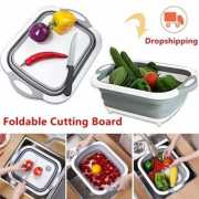Folding Cutting Board and Basket