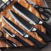 6 Pcs Kitchen Knife Set Stainless Steel