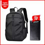 Waterproof Multi-Functional Laptop Backpack With Free Wallet